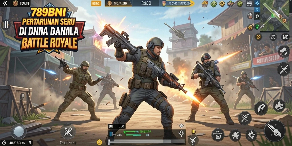 Screenshot utama 789BNI yang menunjukkan pertempuran seru di arena Battle Royale.