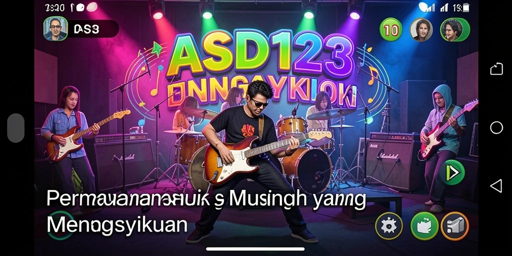 Tampilan screenshot <strong>ASD123</strong> yang menunjukkan gameplay seru bermain musik.
