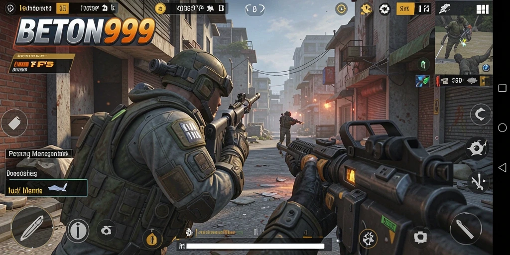 Gameplay seru dan mendebarkan dalam BETON999.