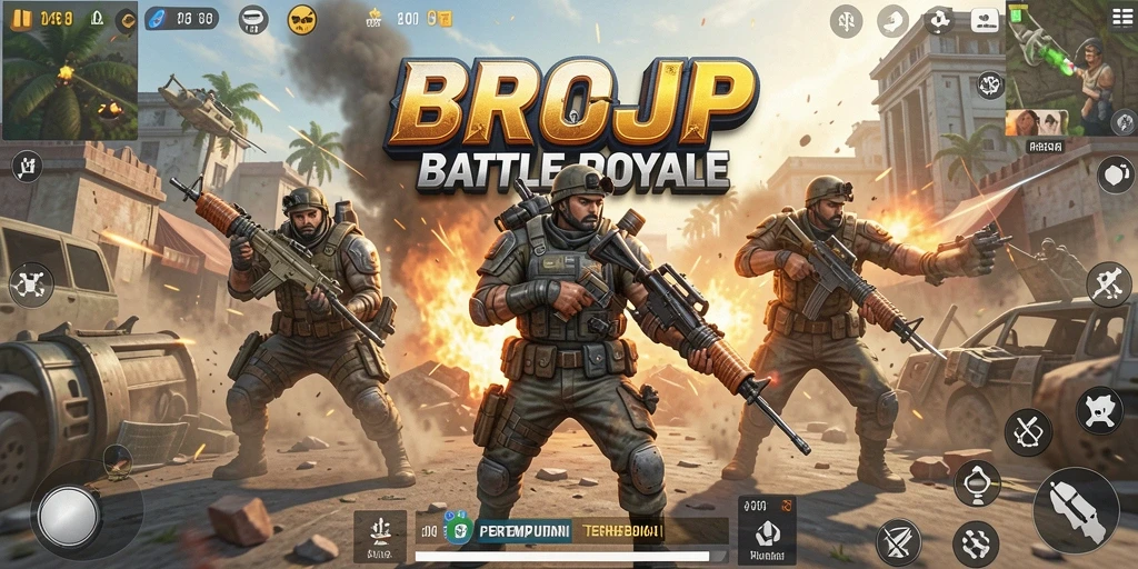 Gameplay yang seru dan mendebarkan dalam BROJP.