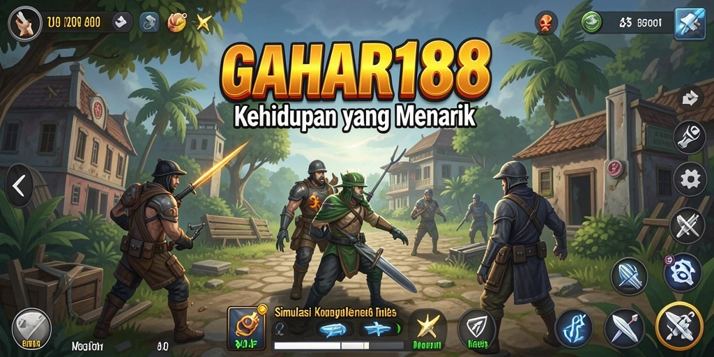 Screenshot GAHAR188 menampilkan gameplay simulasi yang seru dan berwarna.