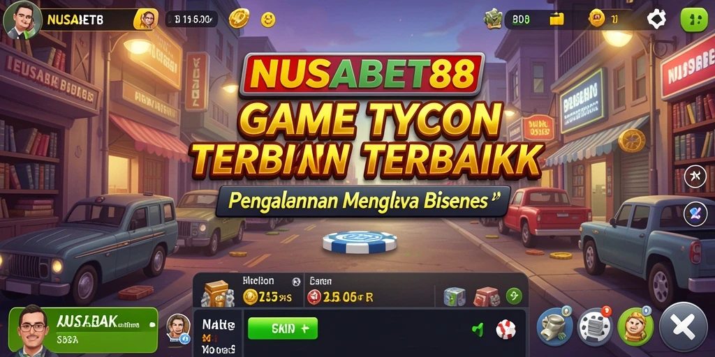Screenshot gameplay NUSABET88 menampilkan keseruan membangun bisnis Tycoon.