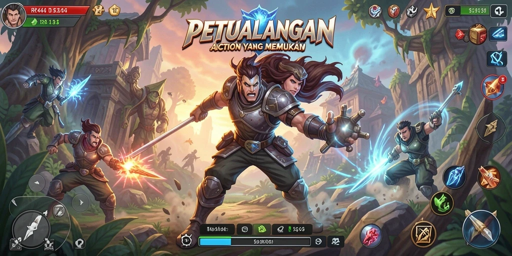 Tampilan gameplay dramatis dari RR44 yang penuh aksi.