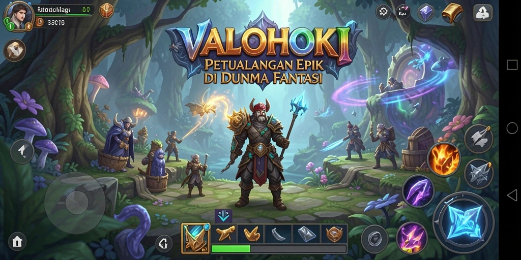 Tampilan gameplay VALOHOKI yang mendebarkan dan penuh aksi.